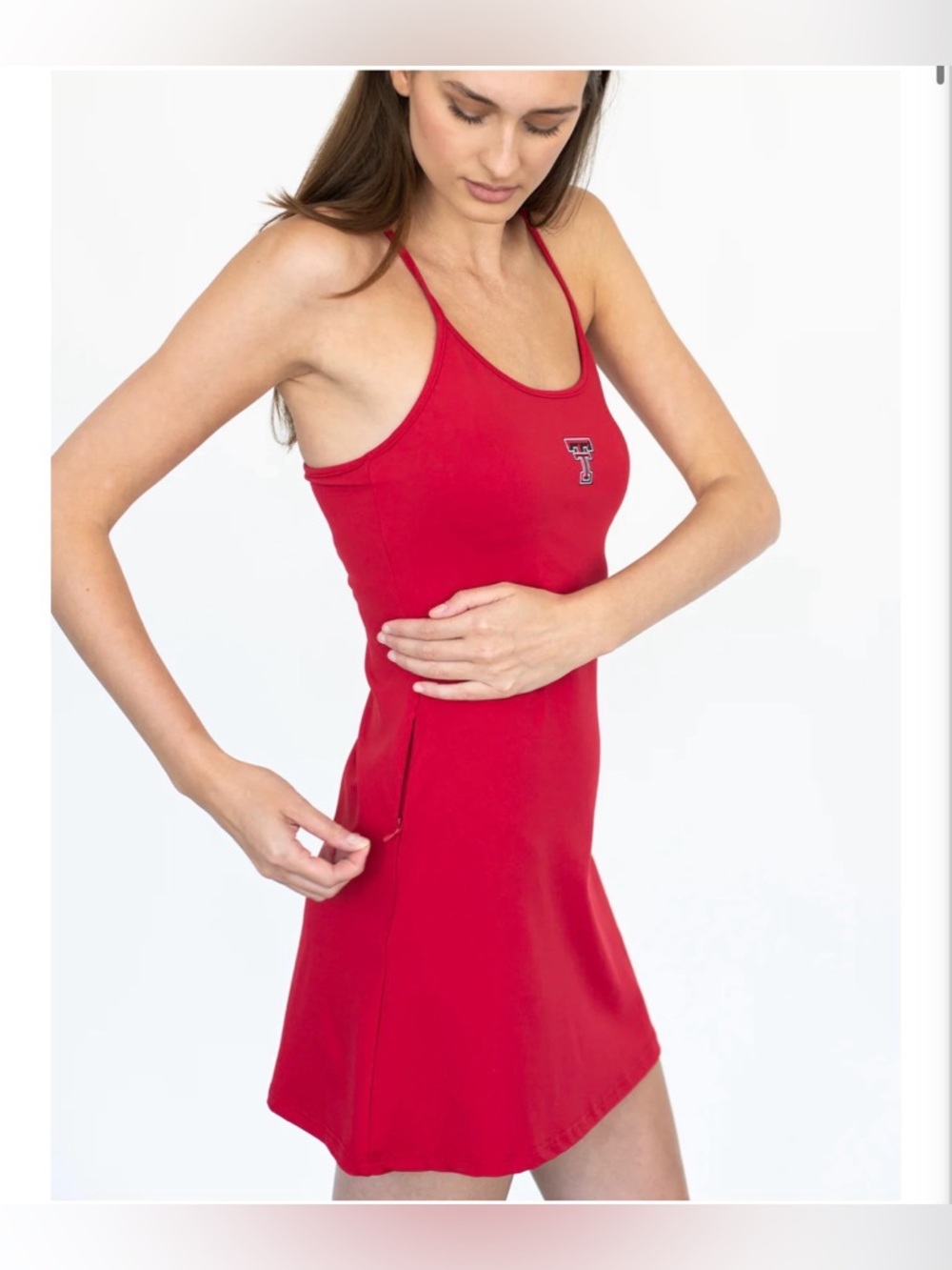 Established & Co TEXAS TECH - THE CAMPUS REC DRESS - RED NWT - Picture 2 of 5